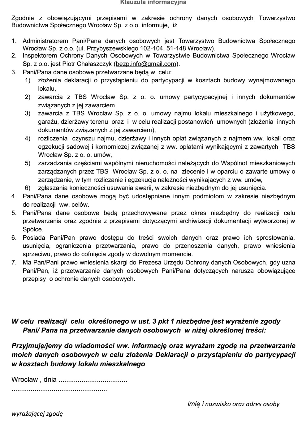 TBS Wrocław mieszkania na wynajem | TBS Wrocław