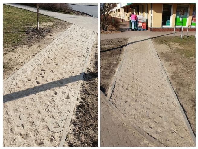 Wygodny chodnik w miejsce przedeptu przy ul. Cedrowej na Brochowie