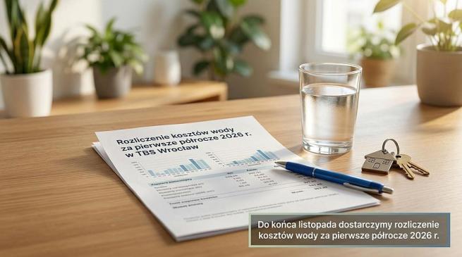 Rozliczenie kosztów zużycia zimnej wody za I półrocze 2026 r. – informacja dla naszych mieszkańców