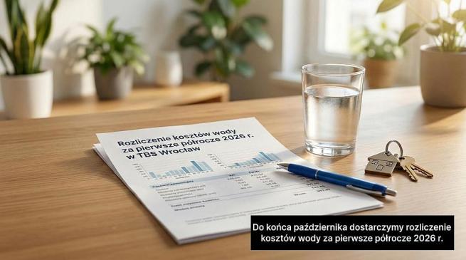 Rozliczenie kosztów zużycia zimnej wody za I półrocze 2026 r. – informacja dla naszych mieszkańców